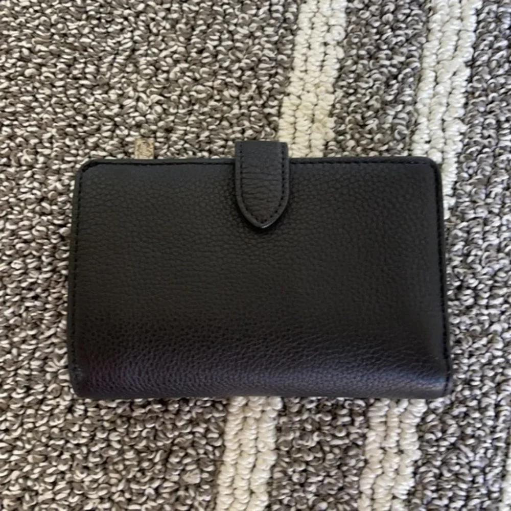 Kate Spade Leila Medium Compact Bifold Wallet Black - Picture 4 of 16